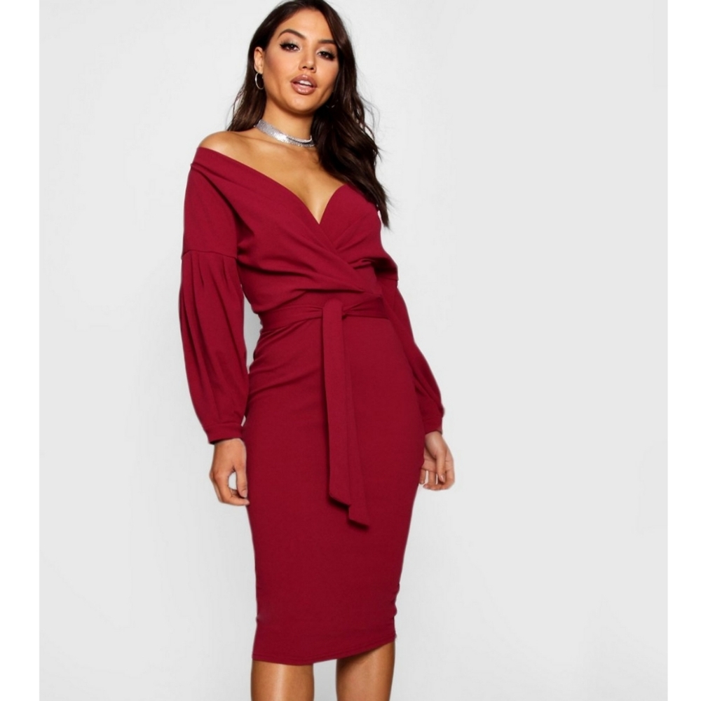 Burgundy Dress